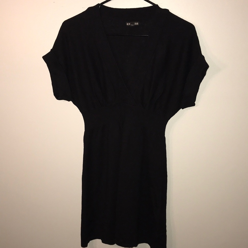 Short sleeve sweater dress